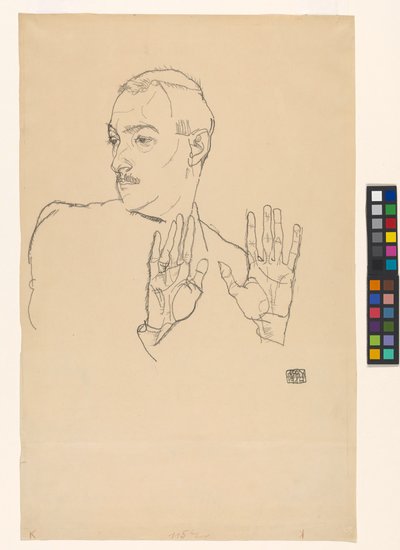 Retrato de Arthur Roessler de Egon Schiele
