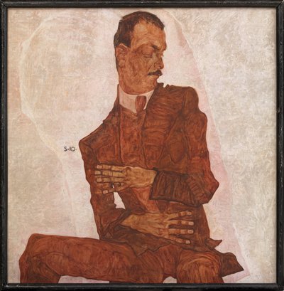 Retrato de Arthur Roessler de Egon Schiele