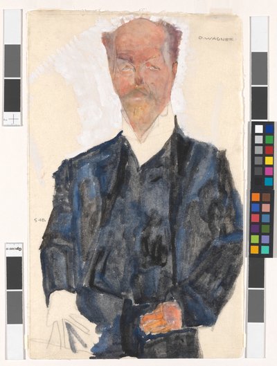 Retrato de Otto Wagner de Egon Schiele