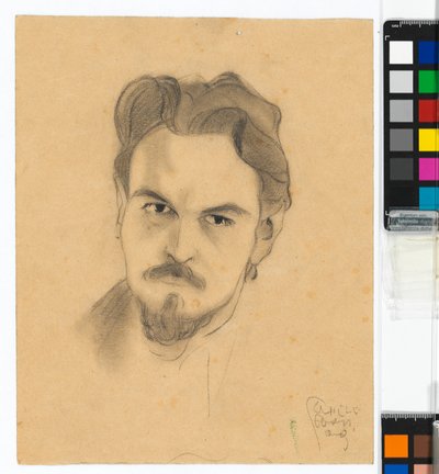 Estudo de retrato de Anton Peschka de Egon Schiele