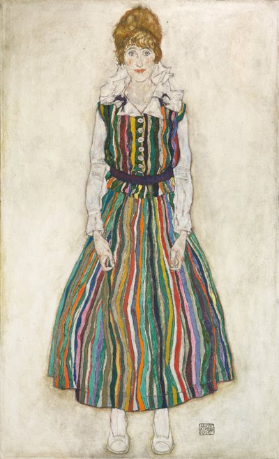 Retrato de Edith, a esposa do artista, 1915 de Egon Schiele