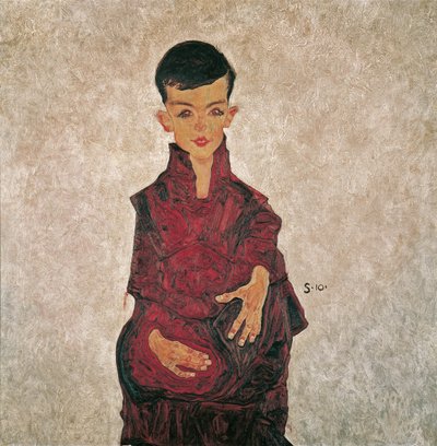 Retrato de Herbert Reiner, 1910. de Egon Schiele