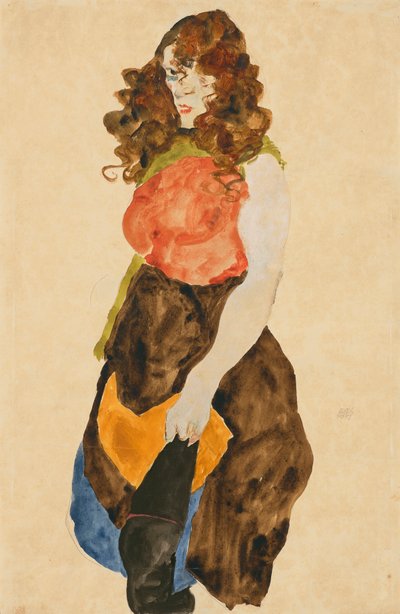 Prostitutas (Dirne) de Egon Schiele