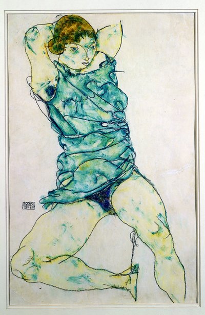 Garota reclinada de Egon Schiele