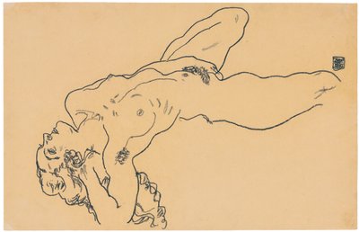 Nu reclinado, 1918 de Egon Schiele