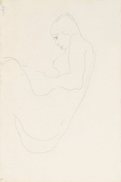 Nu sentado, 1912 de Egon Schiele