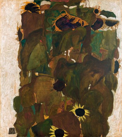 Girassóis I de Egon Schiele
