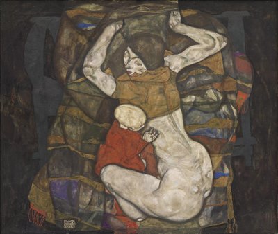 Jovem mãe, 1914. de Egon Schiele