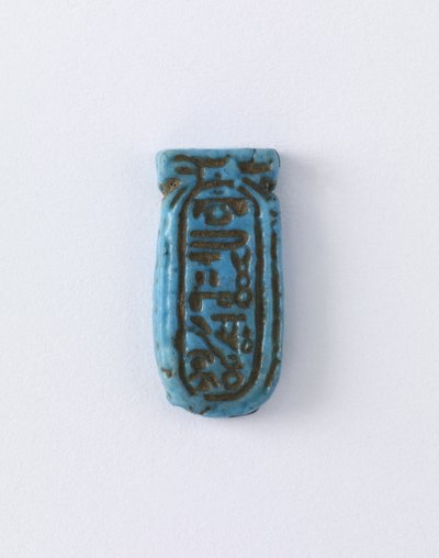 Cartucho de Aten, New Kingdom (faiança) de Egyptian 18th Dynasty