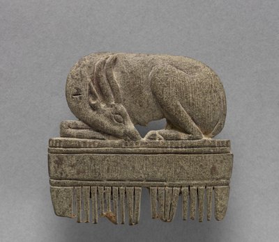 Pente com gazela, c.1391-1353 aC de Egyptian 18th Dynasty