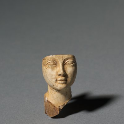 Rosto de uma colher de cosmética, 1391-1353 aC de Egyptian 18th Dynasty