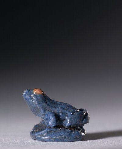 Amuleto de Rã, c.1380-1330 BC (faiança policromada) de Egyptian 18th Dynasty
