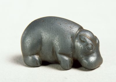 Hipopótamo, Novo Reino (hematita) de Egyptian 18th Dynasty