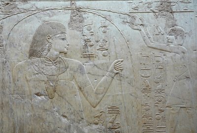 Cena de libação, túmulo de Ramose de Egyptian 18th Dynasty