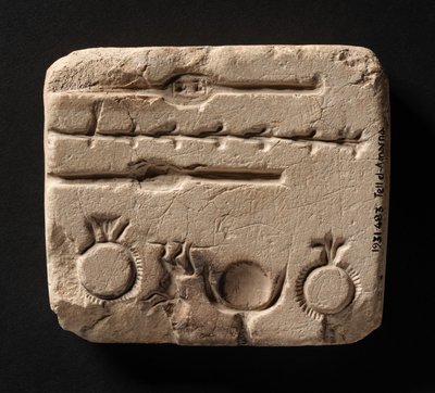 Molde de calcário para fundição de jóias de metal, Novo Reino de Egyptian 18th Dynasty