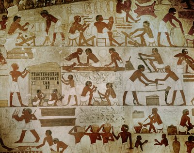 Rekhmere inspecciona de Egyptian 18th Dynasty