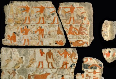 Cena nos pântanos do rio Nilo ... de Egyptian 18th Dynasty
