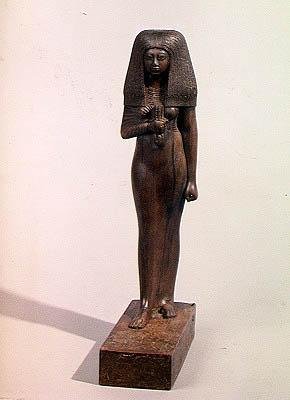 Toui, Sacerdotisa de Min, Novo Reino (madeira) de Egyptian 18th Dynasty