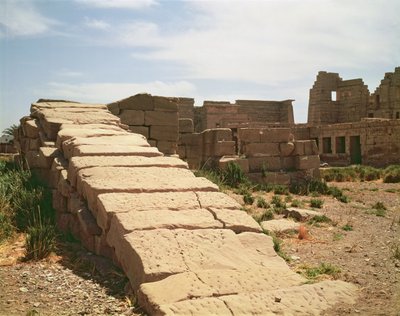 Nilômetro, do Templo Mortuário de Ramsés III (c.1184-1153 aC) Novo Reino de Egyptian 20th Dynasty