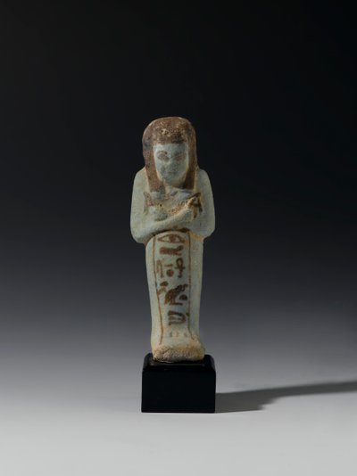 Shabti de Akhesenmut, possivelmente de Deir el-Bahri, New Kingdom (faiança) de Egyptian 21st Dynasty