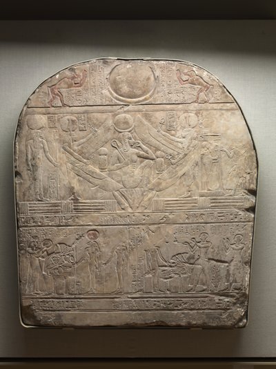 Estela do Sumo Sacerdote de Ptah, Shedsunefertem, 945-924 aC de Egyptian 22nd Dynasty