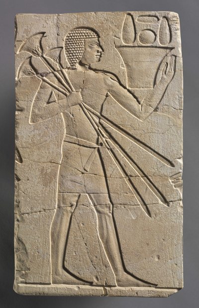 Portador de oferecimento masculino, c.667-647 aC de Egyptian 26th Dynasty