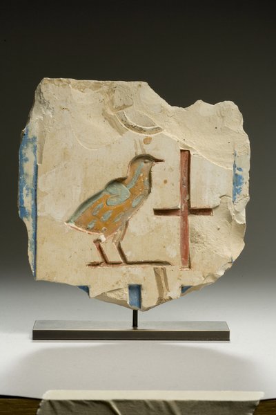 Fragmento de Relevo, Período Dinástico Final (calcário) de Egyptian 26th Dynasty