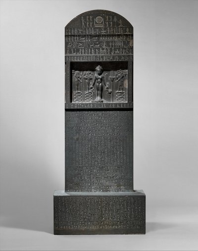 Cipus de Horus, 360-343 aC (meta-greywacke) de Egyptian 30th Dynasty