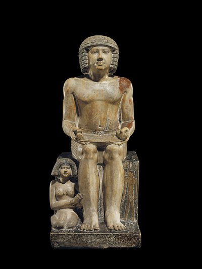 Estátua do Inspetor dos Escribas Sekhemka, c. 2400-2300 aC de Egyptian 5th Dynasty