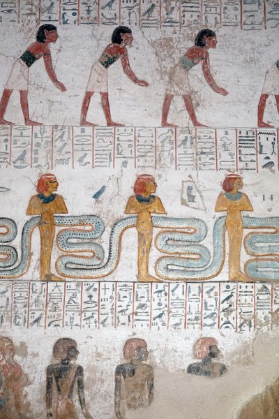 Escravos negros núbios, Túmulo de Ramsés IX, Luxor de Egyptian Egyptian