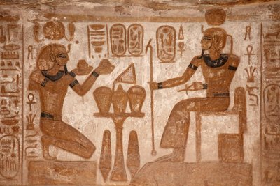 O grande templo de Abu Simbel de Egyptian Egyptian