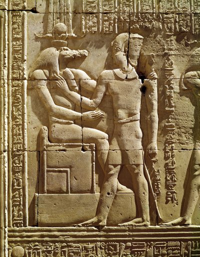 Socorro de Sobek e Ptolomeu VI Philometor (180-45 aC) de Egyptian Ptolemaic Period