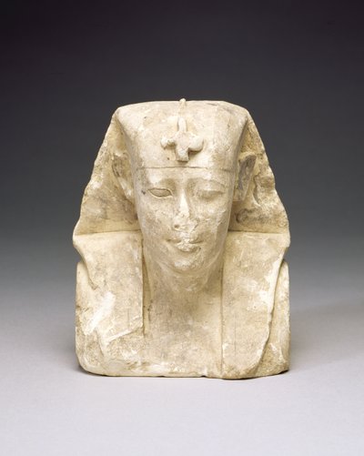 Escultores modelo de um rei, possível Ptolomeu I ou II (calcário) de Egyptian Ptolemaic Period