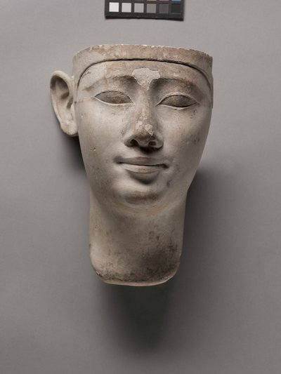 Cabeça votiva de um rei, 305-246 aC de Egyptian Ptolemaic Period