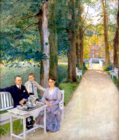 Joh Salve Kallevig, Gudrun Kallevig, Morten Kallevig, c1900-1928 de Hjalmer Eilif Emanuel Peterssen