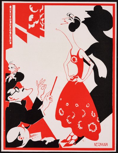 Caricatura da atriz inglesa Gracie Fields, por Einar Nerman (1888-1983), de The Tatler, n.º 1411, 11 de julho de Einar Nerman