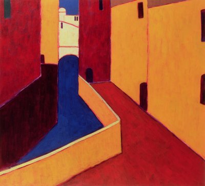 Fondamenta dei Sartori, Veneza, 1999 (acrílico sobre papel) de Eithne Contemporary Artist Donne