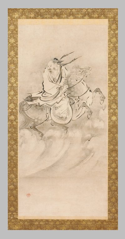 Chokoro a cavalo de Eitoku Kano