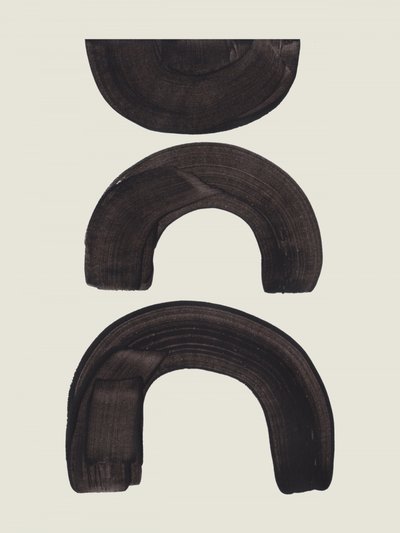 Formas abstratas em arco de Ejaaz Haniff