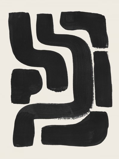 Formas abstratas pretas de Ejaaz Haniff