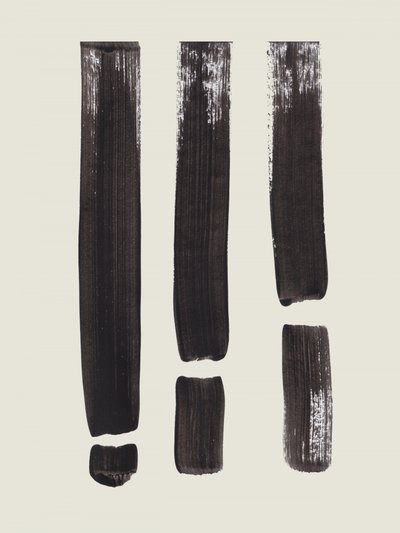 Pontos de exclamação abstratos de Ejaaz Haniff