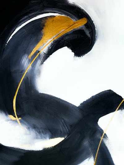 Fluxo de ouro abstrato de Ejaaz Haniff
