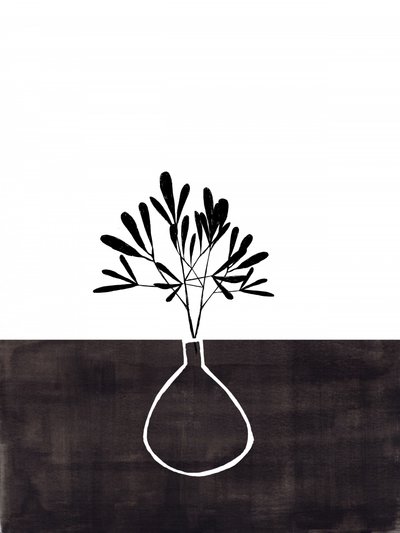 Planta com raízes abstratas de Ejaaz Haniff