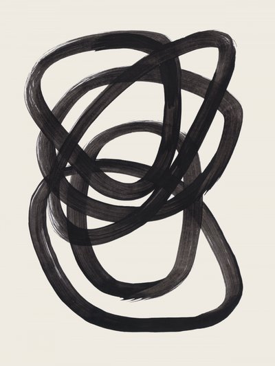 Linhas abstratas pretas de Ejaaz Haniff