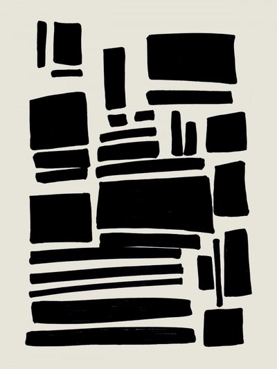Formas abstratas pretas de Ejaaz Haniff