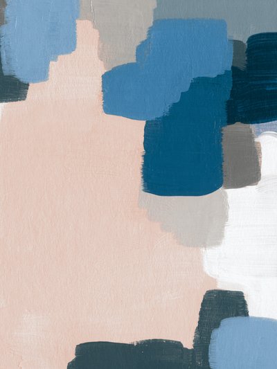 Blocos abstratos em azul claro de Ejaaz Haniff