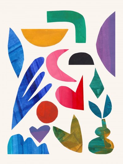 Formas abstratas coloridas de Ejaaz Haniff
