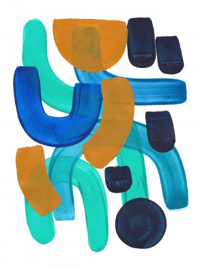 Formas abstratas coloridas de Ejaaz Haniff