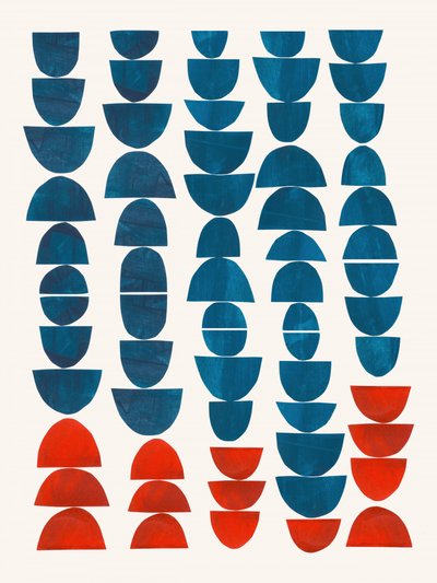 Formas curvas coloridas de Ejaaz Haniff