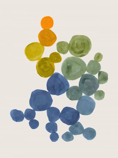 Formas orgânicas coloridas de Ejaaz Haniff